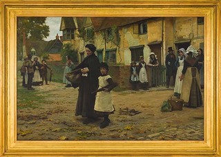 Blandford Fletcher, England 1858–1936 / Evicted 1887 / Oil on canvas / 123.1 x 185.3cm / Purchased 1896 /