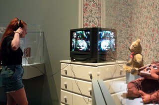 Installation view of props from Labyrinth 1986, ‘Fairy Tales’, Gallery of Modern Art (GOMA) Brisbane, 2023 / Photograph: C Baxter © QAGOMA