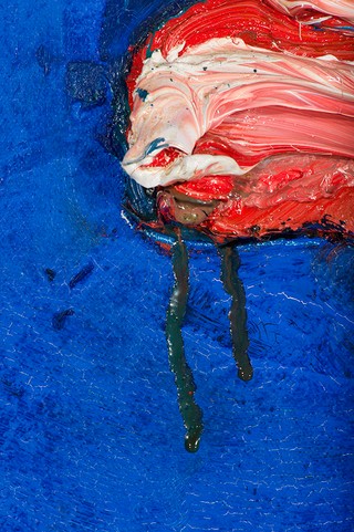 ALLEN, Davida Australia b.1951 Paris painting 1983 Oil on canvas Triptych: 324 x 165cm (each panel) Acc. 1984.097a-c Purchased 1984