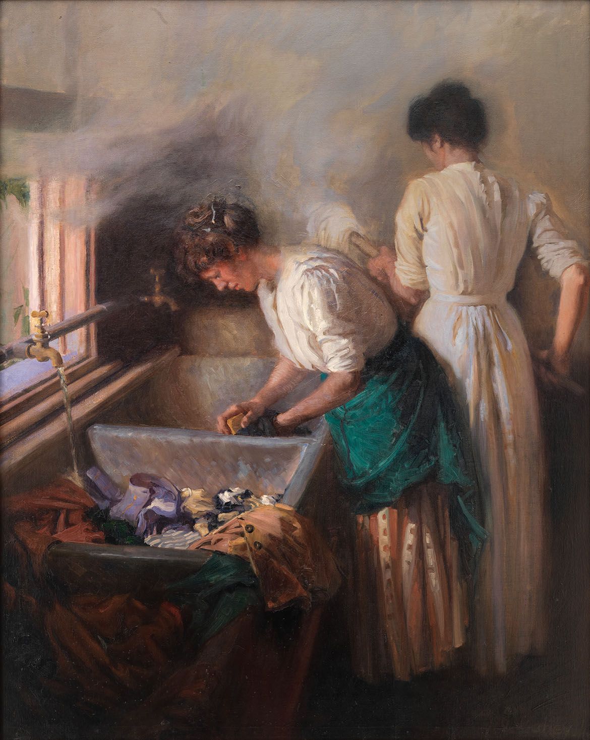 Vida Lahey, Australia 1882-1968 / Monday morning 1912 / Oil on canvas / 153 x 122.7cm / Gift of Madame Emily Coungeau through the Queensland Art Society 1912 / Collection: Queensland Art Gallery | Gallery of Modern Art / © QAGOMA