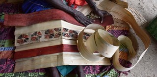 Elizabeth Watsi Saman, preparing Tsinsu, Women's Wealth workshop, Nazareth Rehabilitation Centre 2017, Chabai, Autonomous Region of Bougainville / Photograph: Ruth McDougall. Women’s Wealth is supported by the Australian Government through the Australian Cultural Diplomacy Grants Program of the Department of Foreign Affairs and Trade