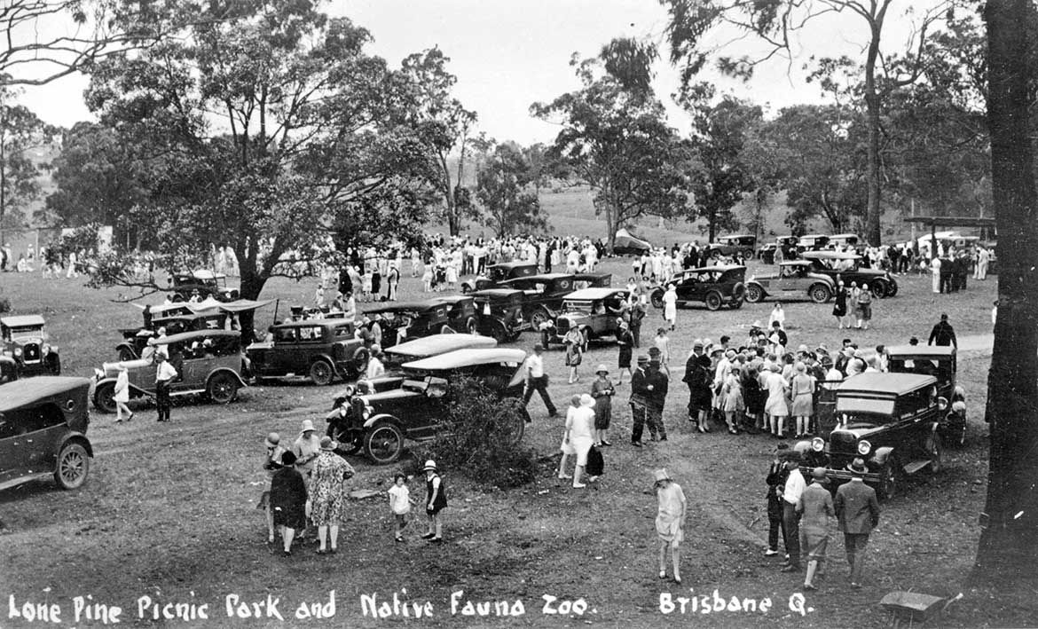 Lone Pine Picnic Park and Native Fauna Zoo, c.1927 / 5858 / Courtesy: John Oxley Library, State Library of Queensland, Brisbane