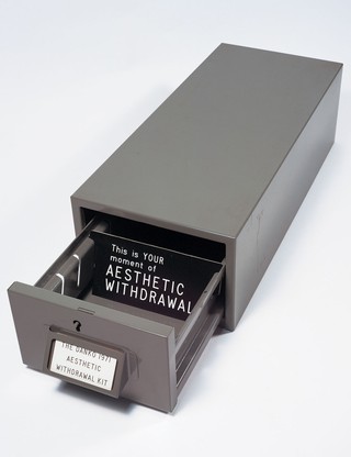 Aleks Danko, Australia b.1950 / THE DANKO 1971 AESTHETIC WITHDRAWAL KIT
1971 / Steel and plastic / 12.5 x 18 x 80cm / Purchased 2001. Queensland Art Gallery Foundation Grant / Collection: Queensland Art Gallery / © The artist