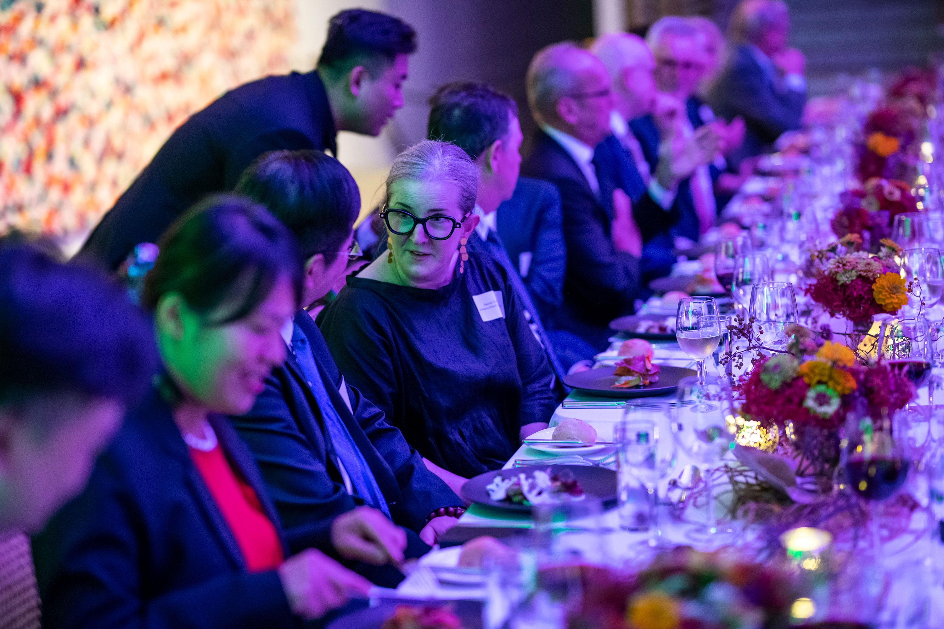 Dining at a private event