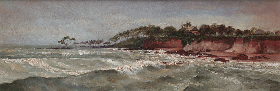 Oscar Friström, Sweden/Australia 1856-1918 / 1899 / Oil on board / 23.5 x 62.2cm / Acc. 2007.232 / Purchased 2007. Queensland Art Gallery Foundation. Dedicated 2008 to Sir Bruce Watson AC President of the Foundation (1985-2008) in recognition of his distinguished service / Collection: Queensland Art Gallery | Gallery of Modern Art