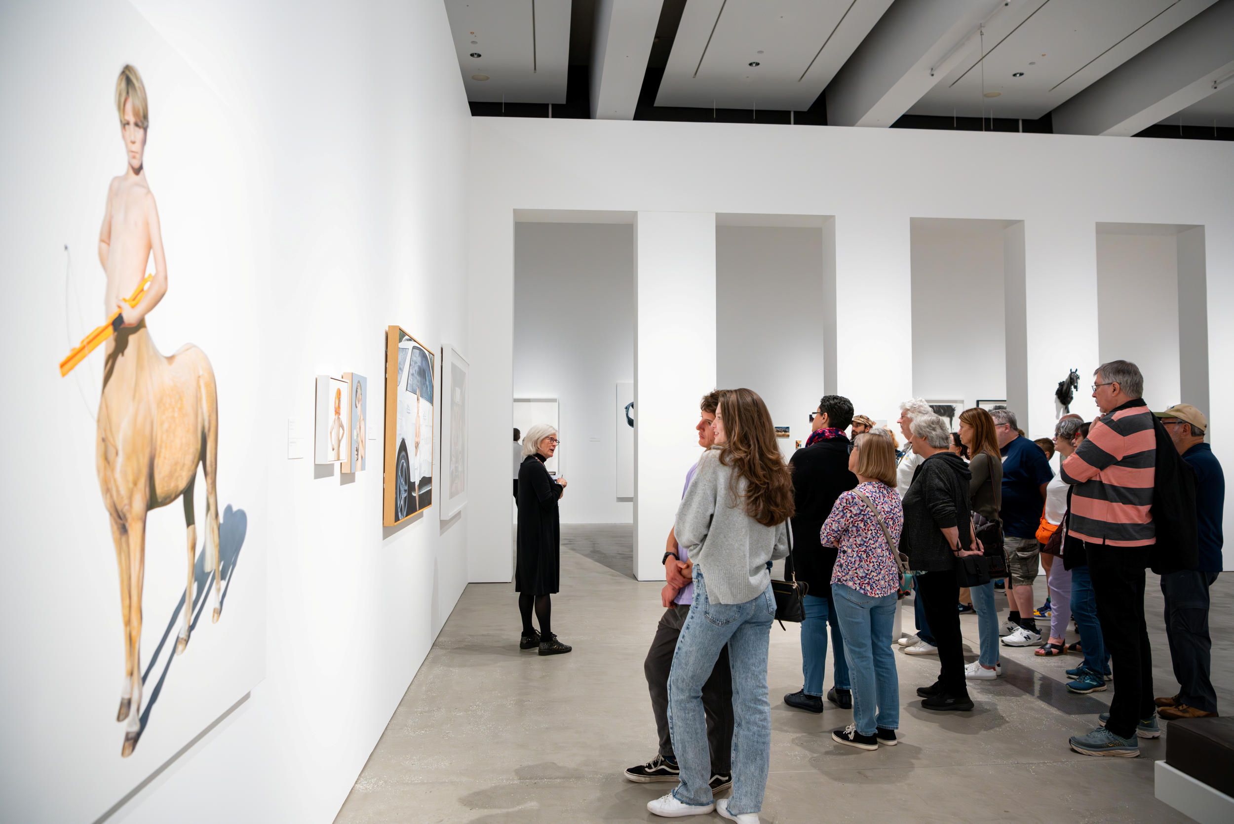 A Volunteer Guided tour at The Gallery of Modern Art (GOMA) / Photograph: C. Callistemon © QAGOMA