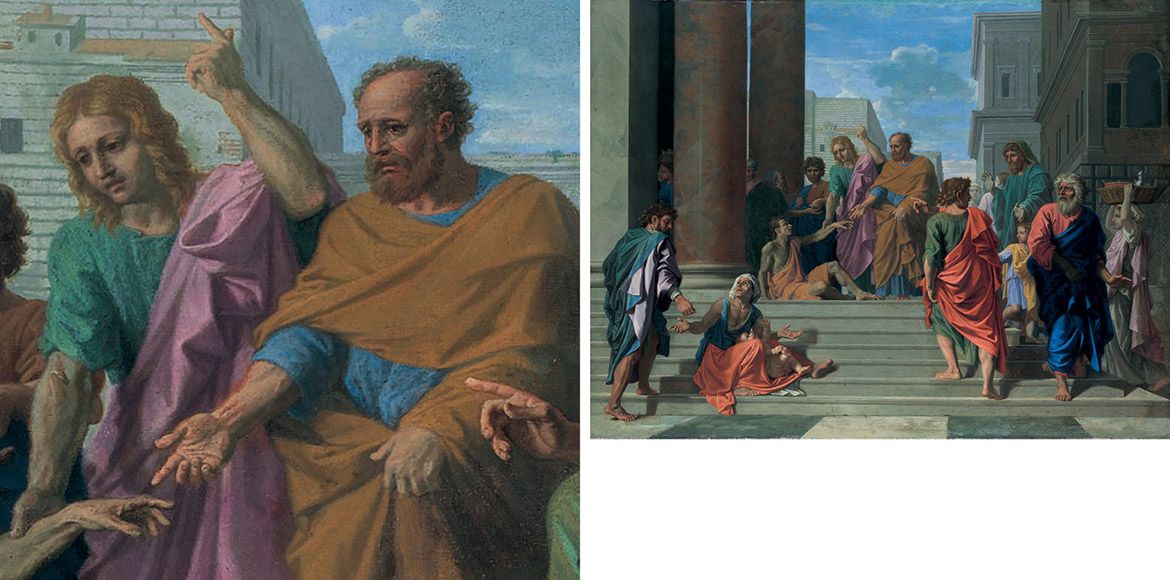 Nicolas Poussin, France 1594–1665 / Saints Peter and John Healing the Lame Man (detail) 1655 / Oil on canvas / 125.7 x 165.1cm / Marquand Fund, 1924 / 24.45.2 / Collection: The Metropolitan Museum of Art, New York