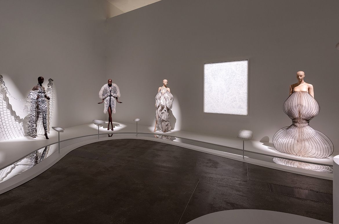 Installation view ‘Iris van Herpen: Sculpting the Senses’, GOMA 2024 / Photograph: N Umek © QAGOMA