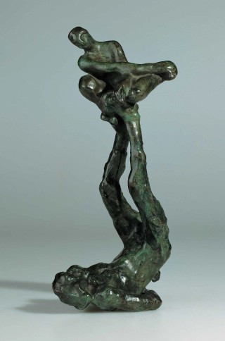 Auguste Rodin, France 1840-1917 / L’acrobate (The acrobat) 1909, cast 1956 / Bronze / 29 x 14.6 x 12.3cm / Purchased 1960. Sir John and Lady Chandler Citizens’ Appreciation Fund / Collection: Queensland Art Gallery | Gallery of Modern Art