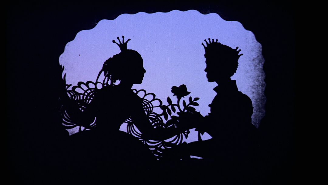 Production still from Cinderella 1922 / Director: Lotte Reiniger / Image courtesy: BFI National Archive