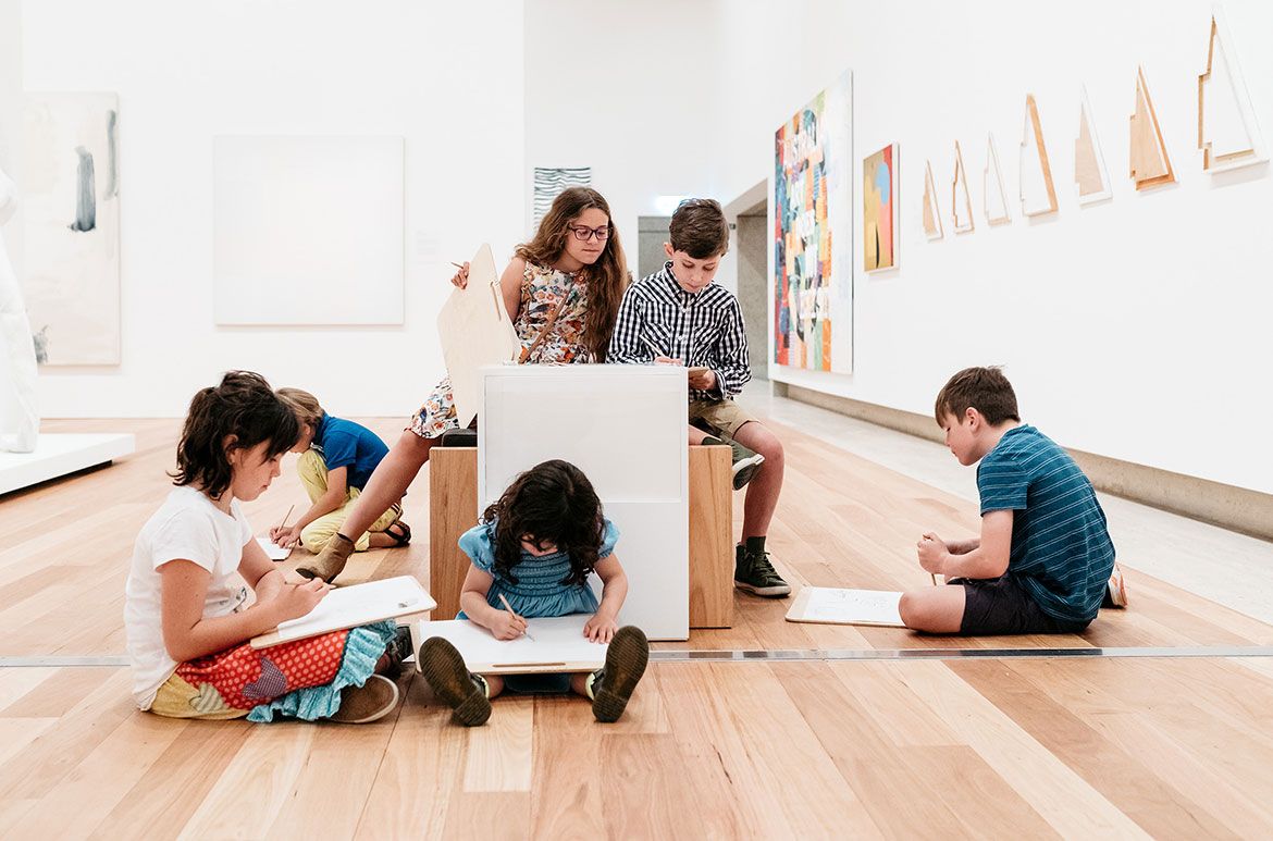 Installation views of the reimagined Australian collection