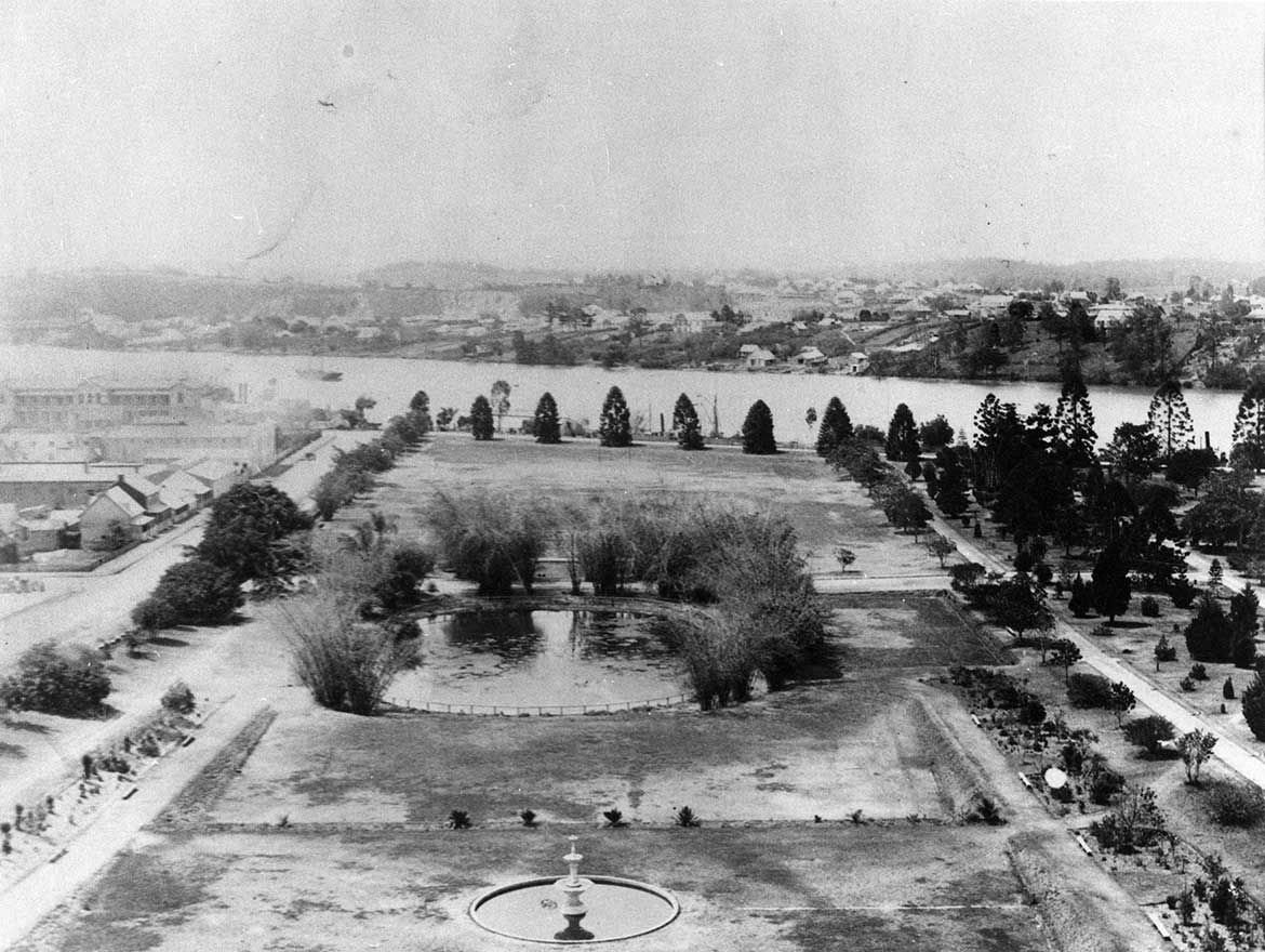 Brisbane Botanic Gardens c.1860 / 99183509304802061 / Courtesy: John Oxley Library, State Library of Queensland, Brisbane
