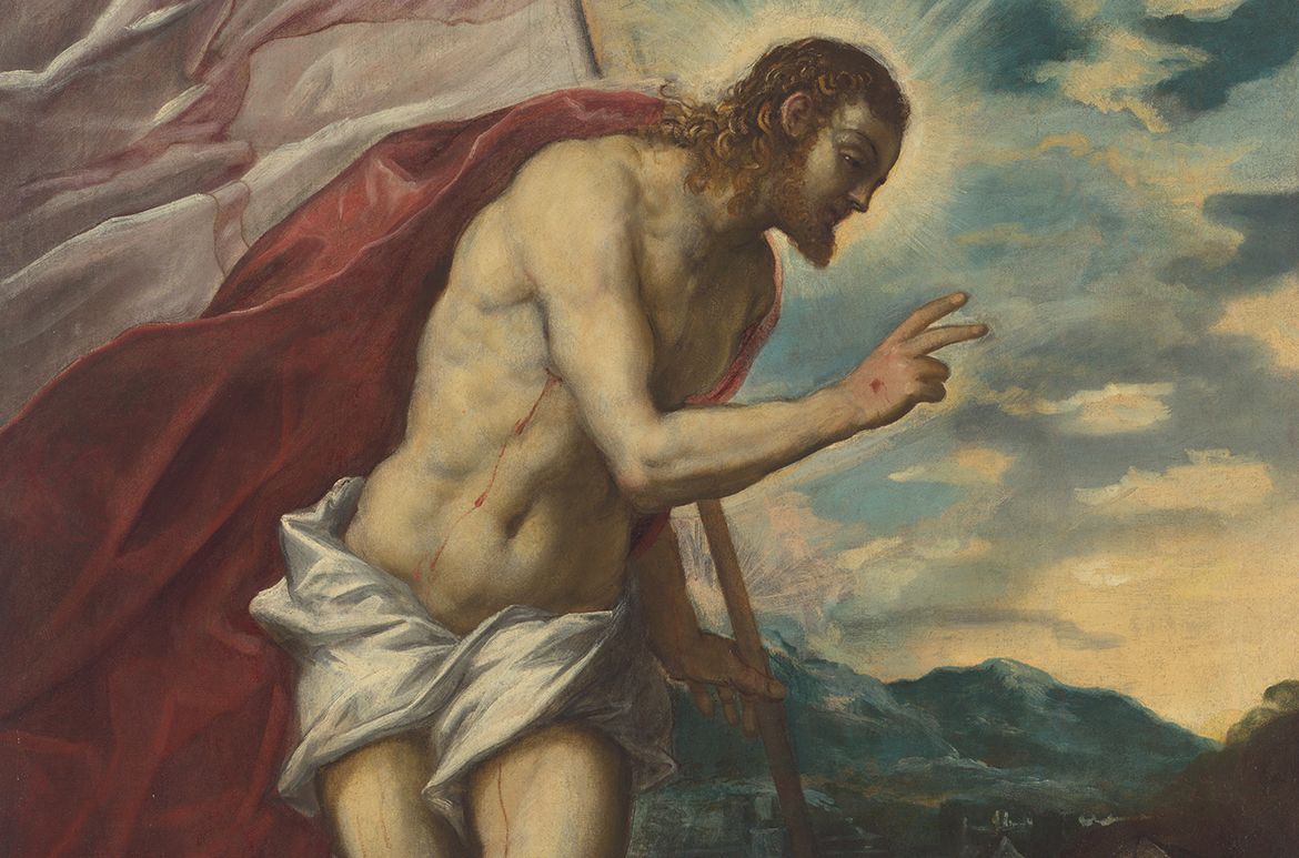 Tintoretto, Italy 1518-94 / Cristo risorgente (The risen Christ) (detail) c.1555 / Oil on canvas / 201 x 139cm / Purchased 1981. Queensland Art Gallery Foundation / Collection: Queensland Art Gallery | Gallery of Modern Art