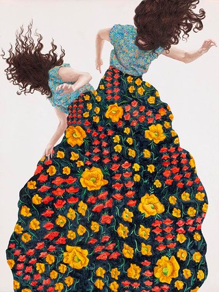 Monica Rohan, Australia b.1990 / Over-reacting 2015 / Oil on board / Courtesy: The artist, Jan Murphy Gallery, Brisbane, and Sophie Gannon Gallery, Melbourne / © The artist