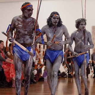 Death and Life opening weekend Yingapngapu ceremonial performance