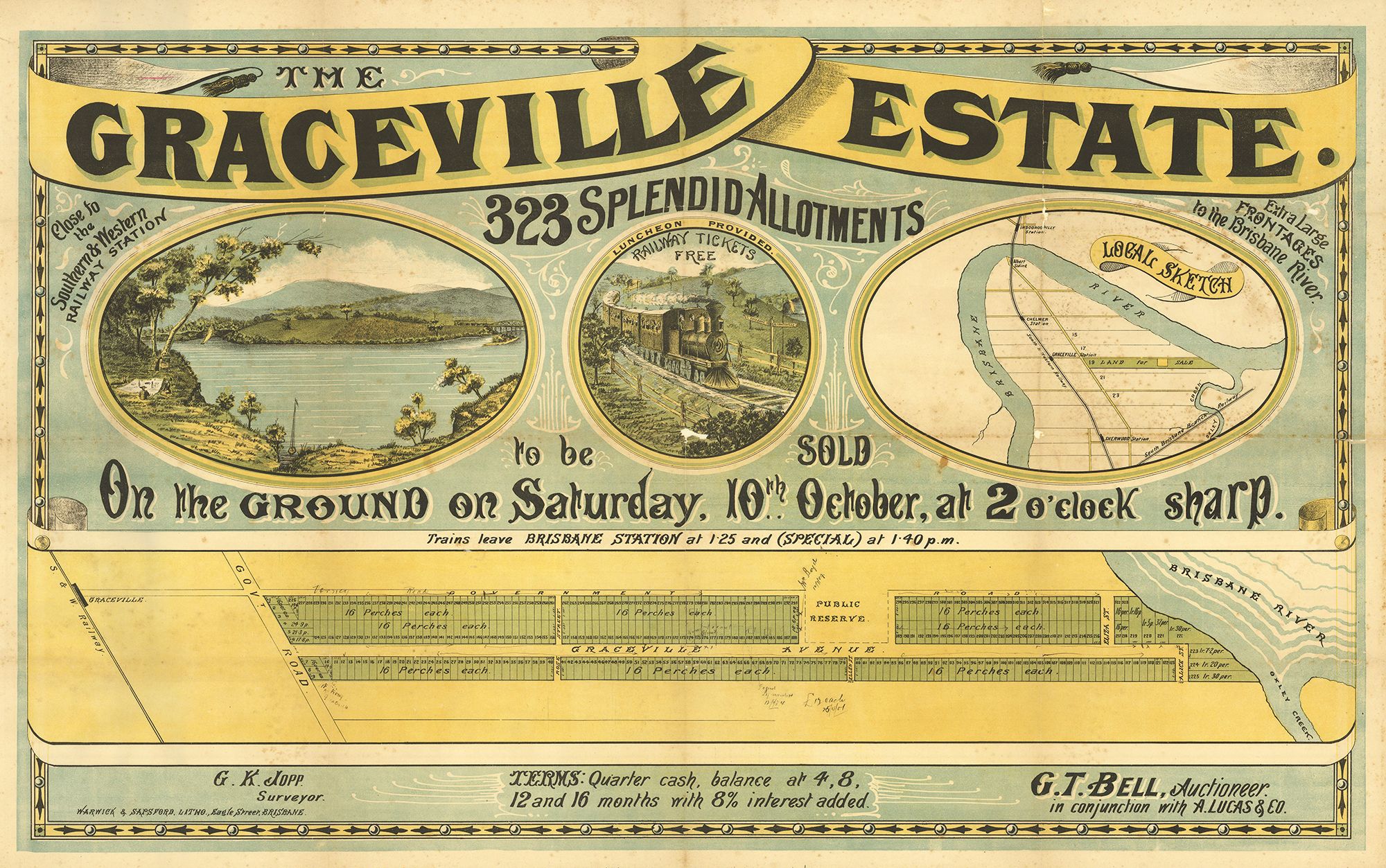 Graceville Estate map, 1920 / 996978644702061 / Courtesy: John Oxley Library, State Library of Queensland, Brisbane