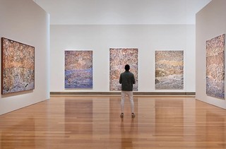 ‘Mavis Ngallametta: Show Me the Way to Go Home’ installed at QAG