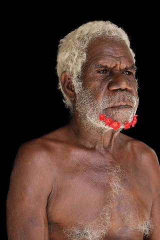 Naomi Hobson, Kaantju/Umpila peoples, Australia b.1978 / A Warrior without a Weapon 8 2018 / Digital photographic print on paper / 90 x 60cm (comp.) / Purchased 2019 with funds from the Future Collective through the QAGOMA Foundation / Collection: Queensland Art Gallery | Gallery of Modern Art / © Naomi Hobson