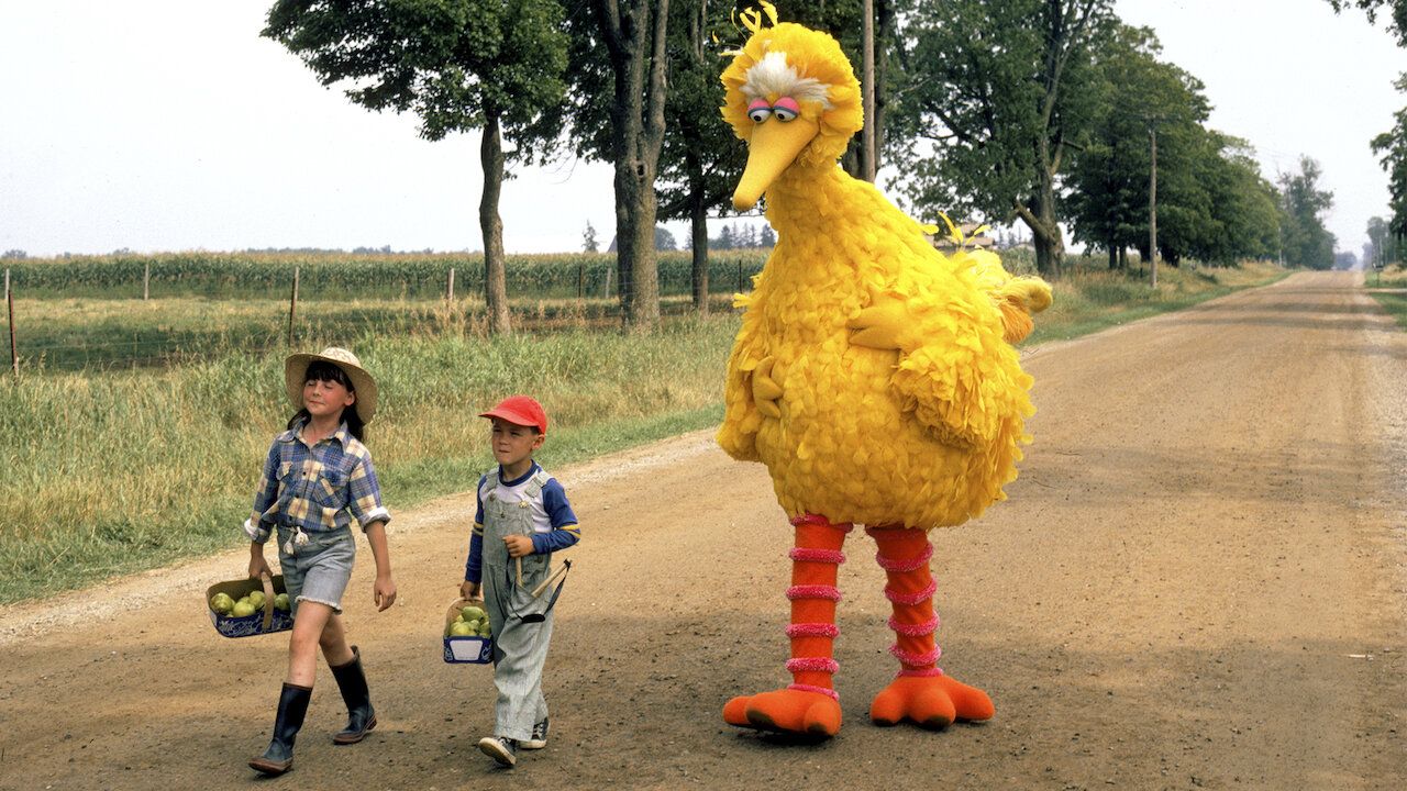 Production still from Sesame Street Presents: Follow That Bird 1985 / Director: Ken Kwapis / Image courtesy: Roadshow Films