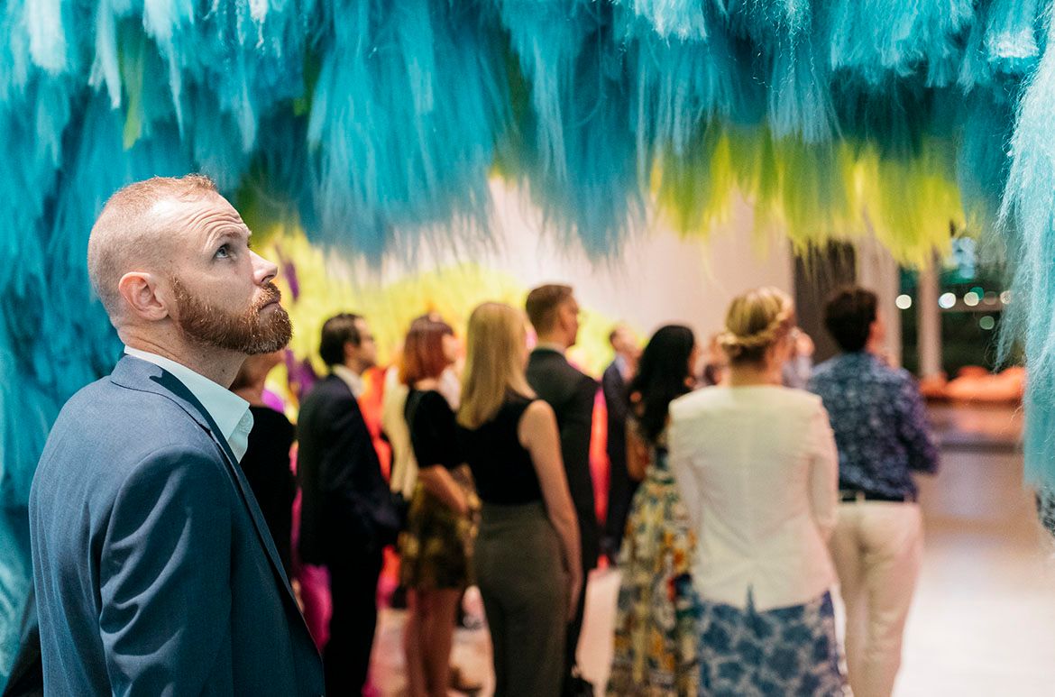 A tour past Hrafnhildur Arnardóttir’s Nervescape V 2016 / Photograph: J Ruckli © QAGOMA