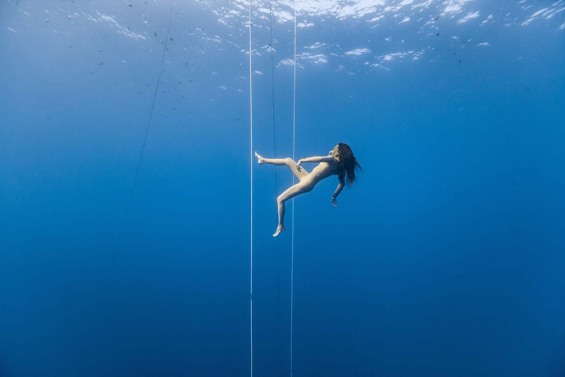 Martina Amati, Italy b.1969 / Under (Depth) 2015 / Digital film, colour, 11 minutes, looped (one channel of 3-channel installation) / Dimensions variable / © and image courtesy: Martina Amati.