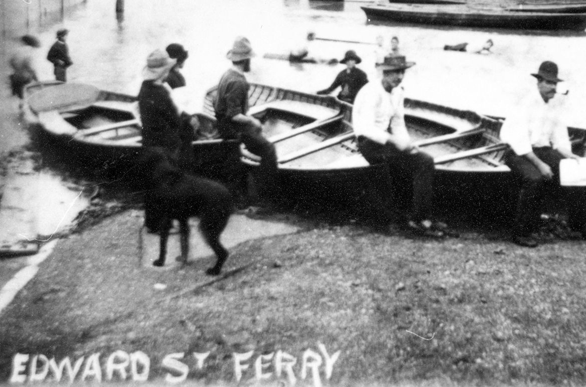Edward Street Ferry service c.1887 / 99183507295202061 / Image courtesy: John Oxley Library, State Library of Queensland, Brisbane