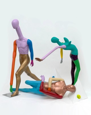 Justene Williams, Australia b.1970 / The Vertigoats 2021 / Mixed media / Purchased 2021 with funds from the Contemporary Patrons through the Queensland Art Gallery | Gallery of Modern Art Foundation / Collection: Queensland Art Gallery | Gallery of Modern Art / © Justene Williams