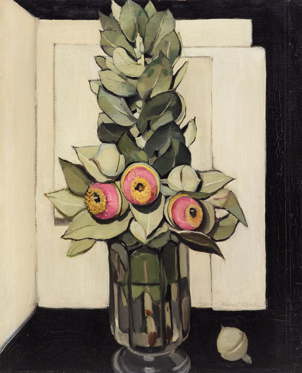 Margaret Preston, Australia 1875–1963 / Western Australian gum blossom 1928 / Oil on canvas / 55.3 x 46 cm / Purchased 1978 / Collection: Art Gallery of New South Wales / © Margaret Rose Preston Estate