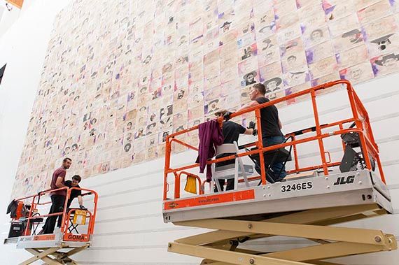 Gallery of Modern Art Gallery 1.1 Robert MacPherson: The Painter’s Reach installation process (Boss Drovers)