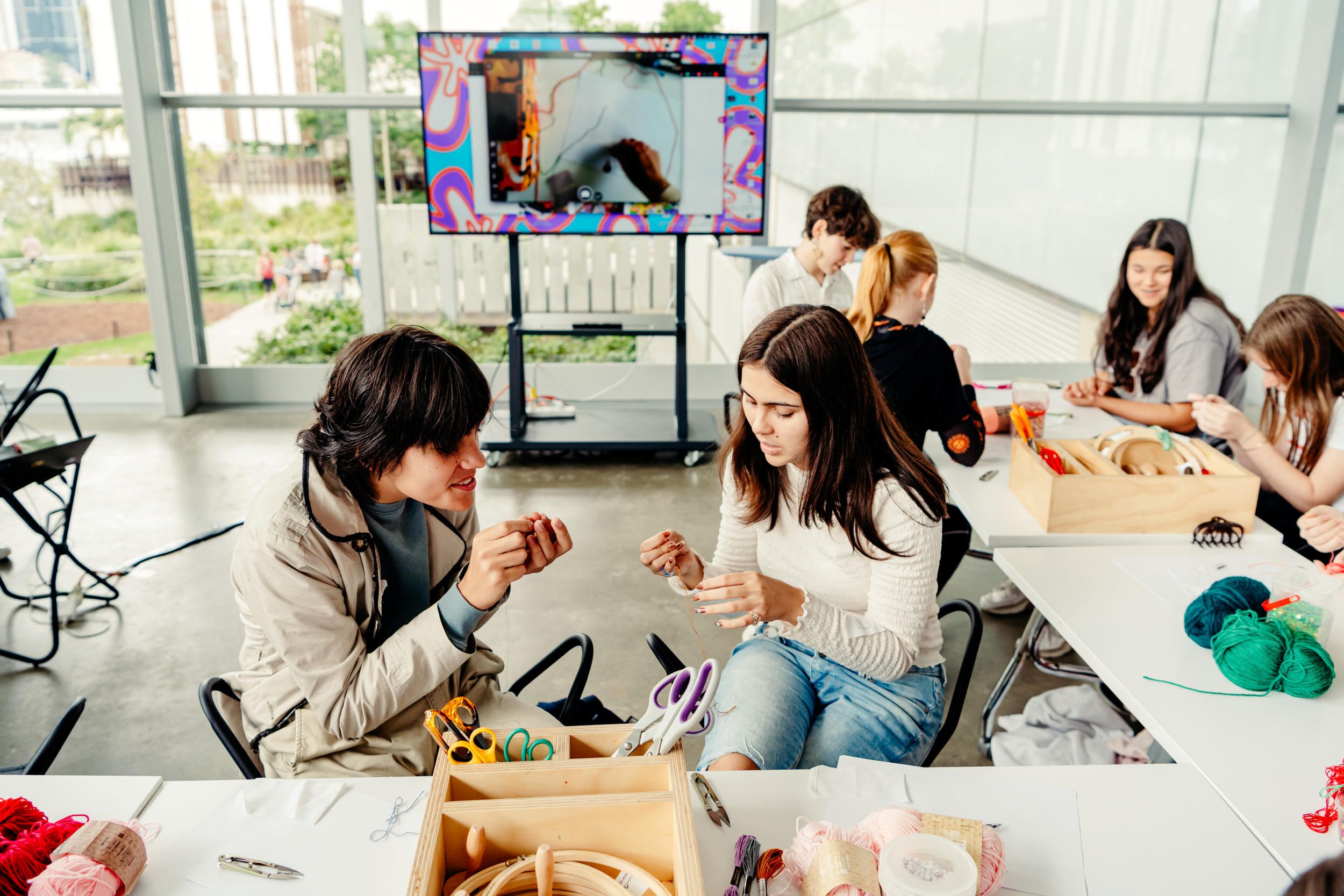 Teens workshop, GOMA, September 2022 / Photograph: J Ruckli © QAGOMA