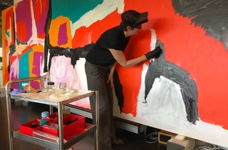 Conserving Mirdidingkingathi Juwarnda Sally Gabori's Dibirdibi Country 2008 / Synthetic polymer paint on linen / 200 x 600cm / Purchased 2008 with funds from Margaret Mittelheuser AM and Cathryn Mittelheuser AM through the Queensland Art Gallery Foundation / Collection: Queensland Art Gallery | Gallery of Modern Art / © Mirdidingkingathi Juwarnda Sally Gabori / Licensed by Copyright Agency