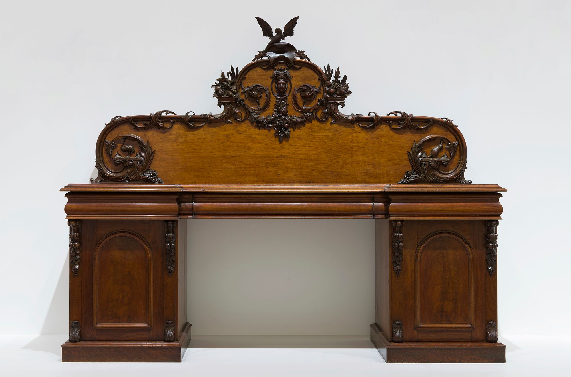 Joshua Ebenston, Queensland Australia c.1835–77 / Matthew Fern, Queensland Australia 1831–98 / 'Glengallan' sideboard 1868 / Cedar, carved / 198 x 242 x 70cm / Purchased 1995 with funds from the Australian Decorative & Fine Arts Society (Brisbane) Inc. through and with the assistance of the QAG Foundation and the QAG Foundation Grant.Celebrating the Queensland Art Gallery's Centenary 1895–1995 / Collection: Queensland Art Gallery | Gallery of Modern Art