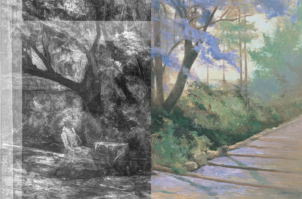 R. Godfrey Rivers, England/Australia 1858-1925 / Under the jacaranda 1903 / Oil on canvas / 143.4 x 107.2 cm / Purchased 1903 / Collection: Queensland Art Gallery | Gallery of Modern Art