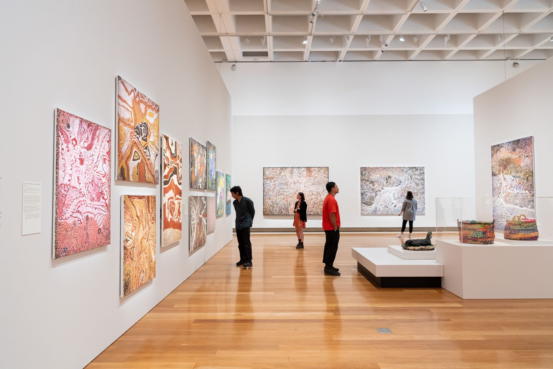 Installation view, 'Mavis Ngallametta: Show me the Way to go Home', QAG, 2020