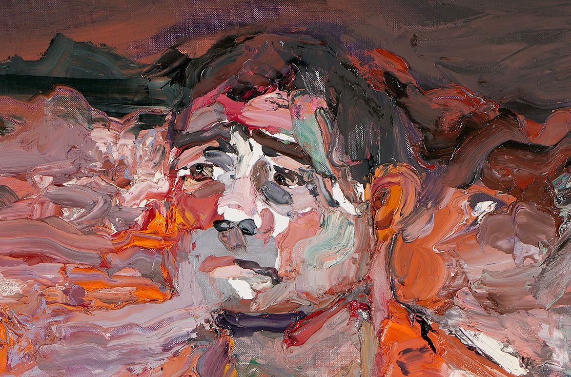 Ben Quilty, Australia b.1973 / Sergeant P, after Afghanistan 2012 / Oil on linen / 190 x 140cm / Purchased 2014 with funds from the Queensland Art Gallery | Gallery of Modern Art Foundation Appeal and Returned & Services League of Australia (Queensland Branch) / Collection: Queensland Art Gallery | Gallery of Modern Art / © Ben Quilty