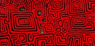 Jackie Kurltjunyintja Giles, Australia 1937–2010 / Valiant 2007 / Synthetic polymer paint on metal / 152 x 142 x 10cm / Purchased 2008. The Queensland Government’s Gallery of Modern Art Acquisitions Fund / Collection: Queensland Art Gallery | Gallery of Modern Art / © Jackie Kurltjunyintja Giles.