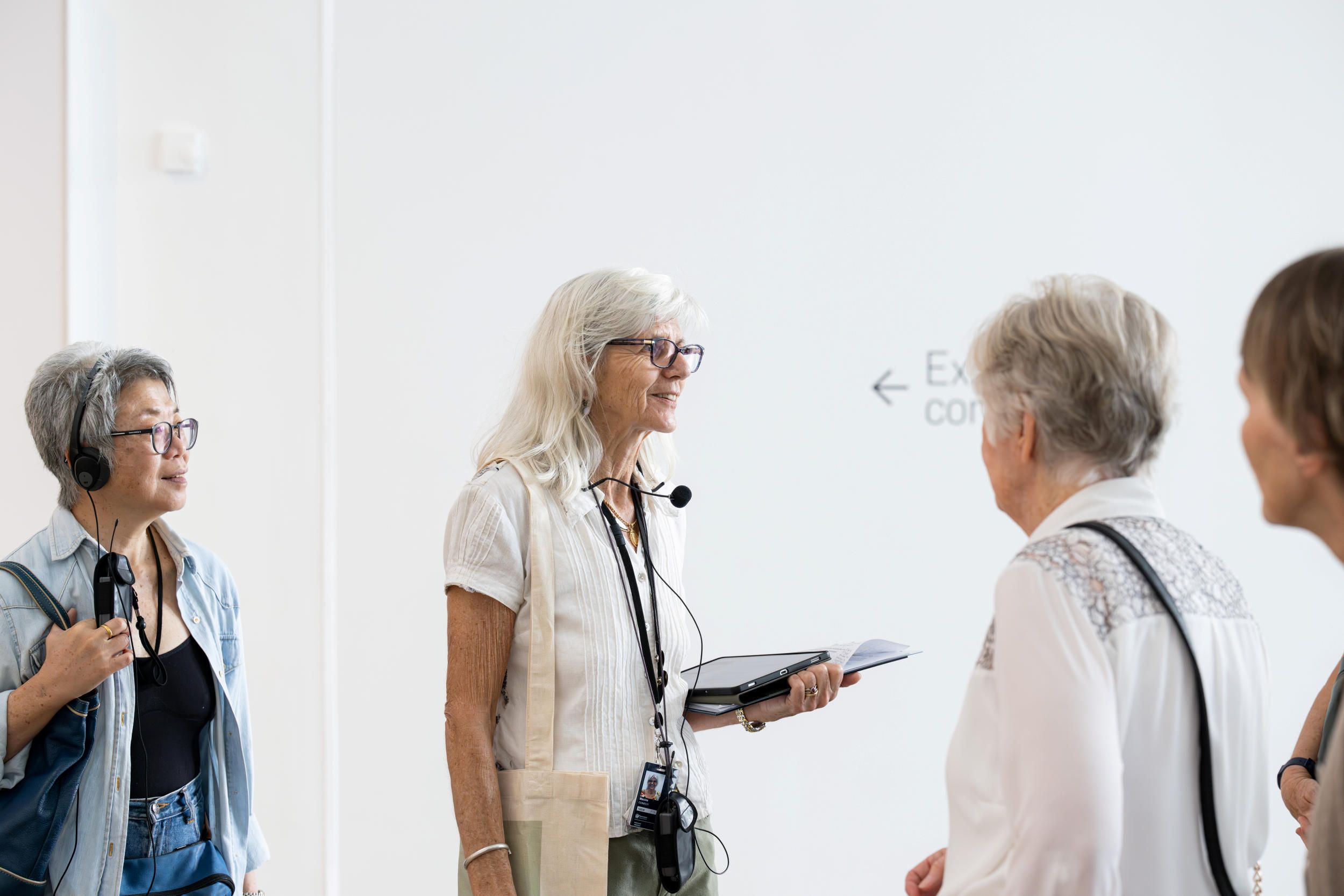 Tour for visitors with hearing loss at GOMA | Photograph: C Callistemon