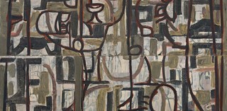 Ian Fairweather/ Scotland/Australia QLD 1891-1974 / Gethsemane (detail) 1958 / Gouache on cardboard on board / Gift of Philip Bacon, AM, through the Queensland Art Gallery | Gallery of Modern Art Foundation 2017. Donated through the Australian Government's Cultural Gifts Program