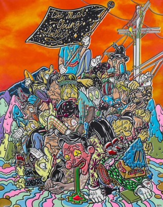 Uji Handoko Eko Saputro (aka Hahan), Indonesia b.1983 / Letters to the Great Saatchi 2011 / Synthetic polymer paint on canvas / 190 x 150cm / Purchased 2011. Queensland Art Gallery Foundation / Collection: Queensland Art Gallery / © The artist