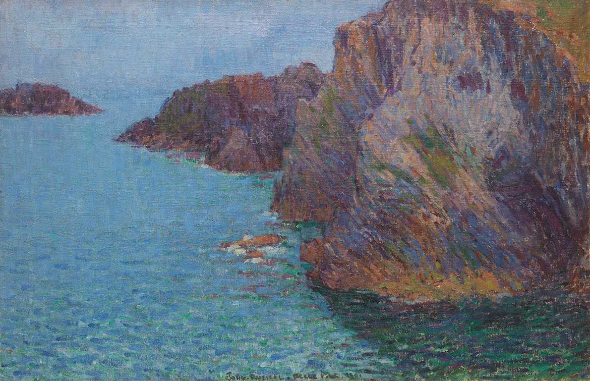 John Russell, Australia/France 1858-1930 / La Pointe de Morestil par mer calme (Calm sea at Morestil Point) 1901 / Oil on canvas / 61 x 95cm / Gift of Lady Trout 1987 / Collection: Queensland Art Gallery | Gallery of Modern Art