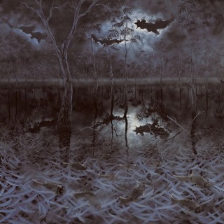 Lin Onus, Australia 1948-1996 / Morumbeeja Pitoa (Floods and moonlight) 1993 / Oil on canvas / Purchased 1995. QAG Foundation / Collection: Queensland Art Gallery | Gallery of Modern Art / © Lin Onus Estate