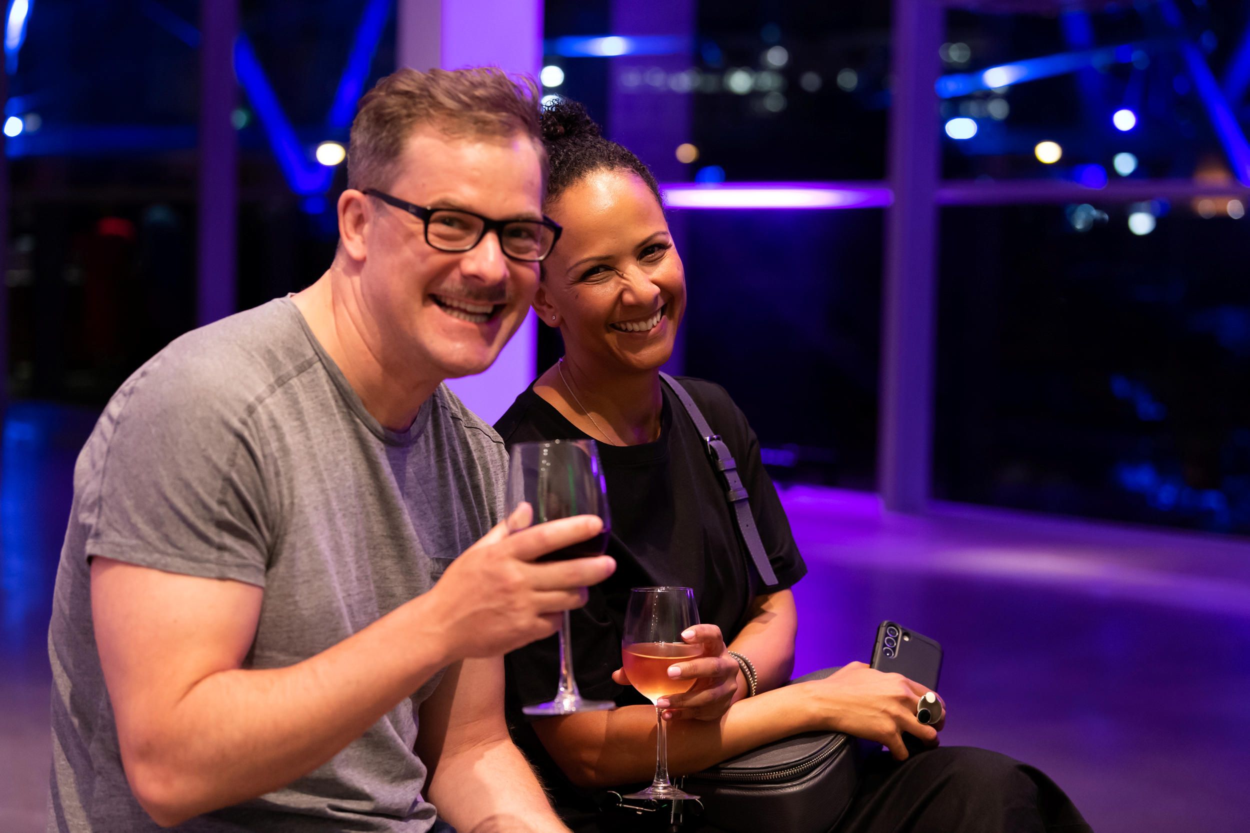 Attendees at 'Love is in the Air', held in conjunction with the Air exhibition / February 2023 / Gallery of Modern Art, Brisbane / Photography: M Campbell, QAGOMA