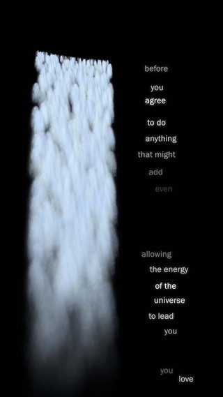 Grant Stevens Tranquility Falls, 2013, digital video, 3 min 3 sec