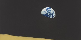 Kota Ezawa, Germany b.1969 / Earth from moon 2006 / Colour aquatint on paper, ed. 27/35 / Purchased 2008 with funds raised through the Queensland Art Gallery Foundation Appeal / Collection: Queensland Art Gallery / © The artist