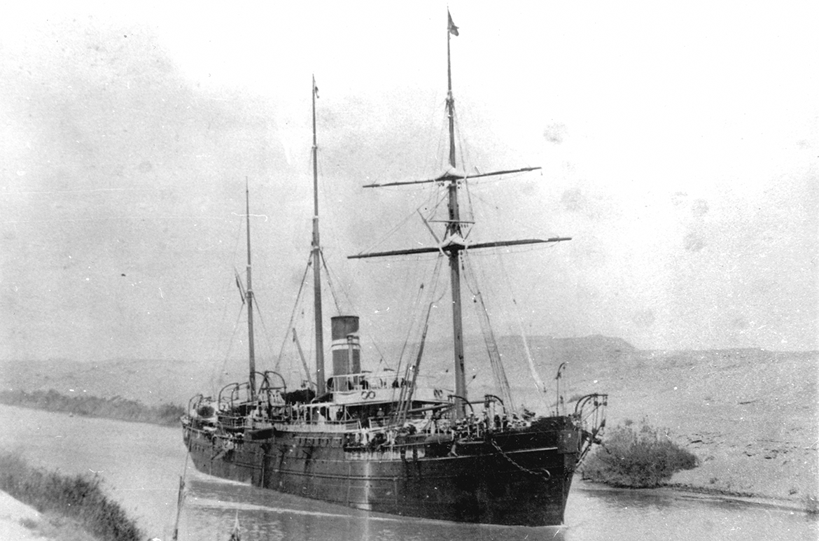 RMS Quetta pictured in Suez Canal 1890 / 4302 / Courtesy: State Library of Queensland, Brisbane