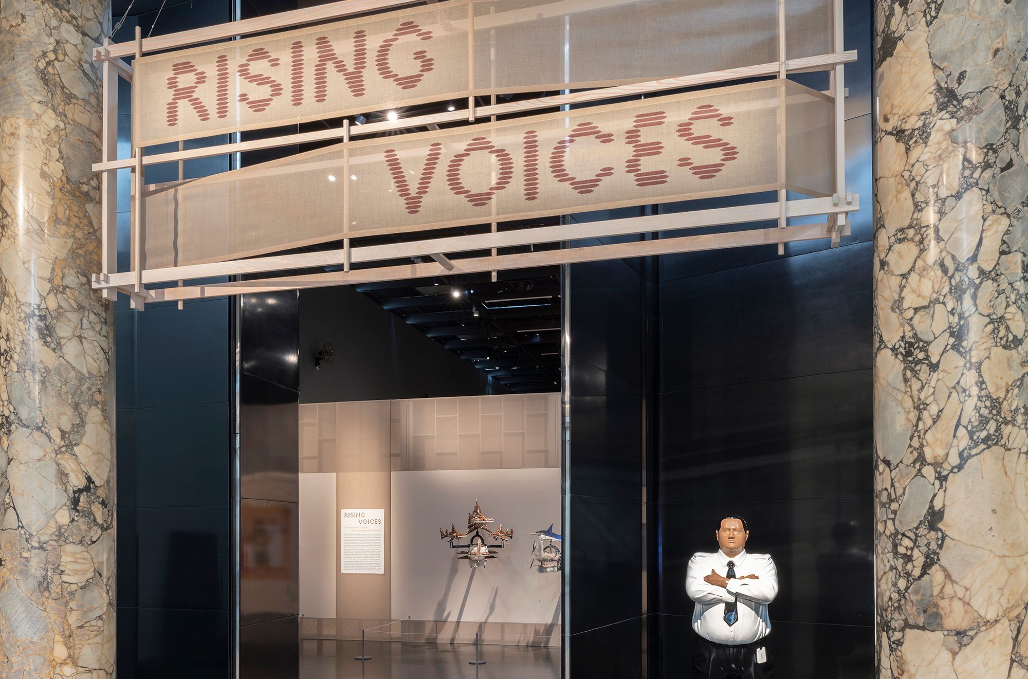 ‘Rising Voices: Contemporary Art from Asia, Australia and the Pacific’, installation view, Victoria & Albert Museum 2026 / Photograph: © The Victoria and Albert Museum, London