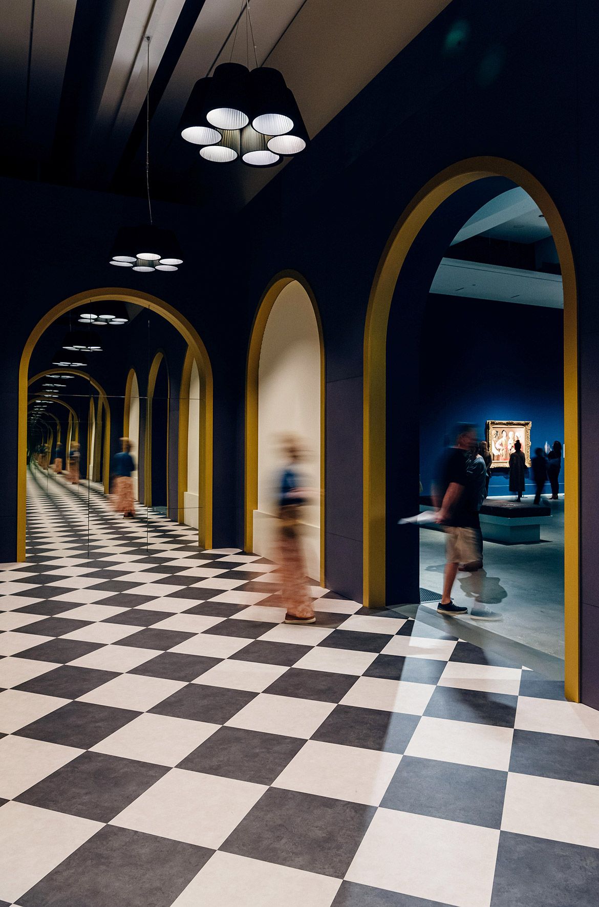 The transition zone between ‘Devotion and Renaissance’ and ‘Absolutism and Enlightenment’ / Photograph: Joe Ruckli © QAGOMA