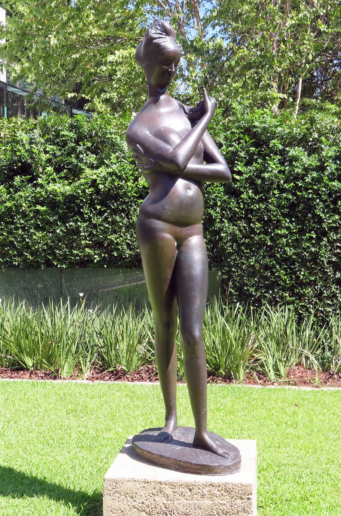 Emilio Greco, Italy 1913-95 / Bather no. 1 1956 / Bronze / 219.5 x 52 x 74cm / Purchased 1966 / Collection: Queensland Art Gallery | Gallery of Modern Art / © Emilio Greco Estate