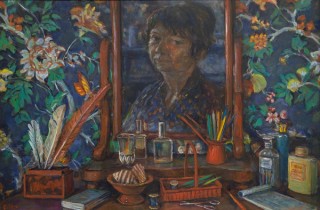 Margaret Olley, Australia 1923-2011 / Bedroom still life 1997 / Oil on board / 61 x 91cm / Purchased by Maitland Art Gallery Society, 1998 / Collection: Maitland
Regional Art Gallery / © Margaret Olley Art Trust
