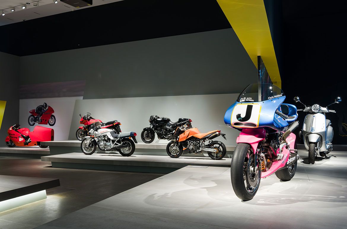 ‘The Motorcycle: Design, Art, Desire’, Gallery of Modern Art (GOMA), Brisbane / Photograph: Natasha Harth © QAGOMA